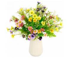 I.GE.A. Kunstblume Margeriten-Mix, Vase aus Keramik bunt Künstliche Zimmerpflanzen Kunstpflanzen Wohnaccessoires