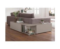 GALLERY M Eckregal "Merano", grau, grau lack