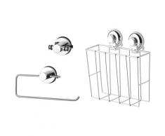 GSW Küchenhelfer-Set HOOKIE System 3-teilig, (3 tlg.), intelligenter Saughaken silberfarben Küchenhelfer