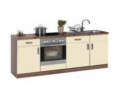wiho Küchen Küchenzeile Tacoma, mit E-Geräten, Breite 220 cm EEK A gelb Küchenzeilen Geräten -blöcke Küchenmöbel Arbeitsmöbel-Sets