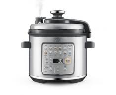 Sage Multikocher SPR680BSS Schnellkochtopf, Dampfgarer, The Fast Slow GO silberfarben Küchenmaschinen Haushaltsgeräte