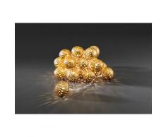 KONSTSMIDE LED-Lichterkette, 24 St.-flammig, LED Dekolichterkette, goldene Metallbälle, warm weiße Dioden goldfarben LED-Lichterkette LED-Lampen LED-Leuchten Lampen Leuchten sofort lieferbar
