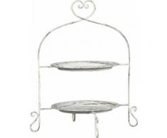 Home affaire Dekoetagere weiß Dekoschalen Dekotabletts Deko Wohnaccessoires