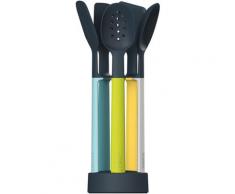 JosephJoseph Kochbesteck-Set, (Set, 6 tlg.), inkl. drehbarer Halteständer bunt Kochbesteck-Set Kochbesteck Besteck Messer Haushaltswaren