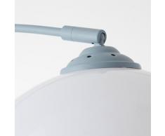 Lüttenhütt Bogenlampe Klaas, E27, blau/weiß, max. 40W, H: 166 cm blau Bogenlampen Stehleuchten Lampen Leuchten