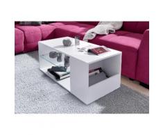 Couchtisch Mexy weiß Glas-Couchtische Glastisch Tische Tisch