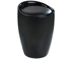 WENKO Badhocker Candy, herausnehmbarer Wäschesack 20l schwarz Bänke Badmöbel