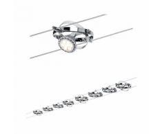 Paulmann LED Deckenleuchte Seilsystem Cardan Chrom matt mit 8 Spots max. 10W GU5,3, GU 5,3, 1 St. silberfarben Deckenleuchten SOFORT LIEFERBARE Lampen Leuchten
