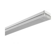 Flächenvorhangschiene, Schienensystem, ausziehbar, 2- oder 3-läufig, silberfarben, aluminium