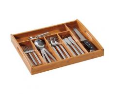 KESPER for kitchen & home Besteckkasten, Bambus beige Küchen-Ordnungshelfer Küchenhelfer Küche Schubladeneinsätze