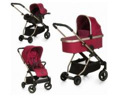 iCoo Kombi-Kinderwagen Acrobat XL Plus Trio Set Diamond Ruby, 15 kg, ; Kinderwagen rot Baby Ab Geburt Altersempfehlung