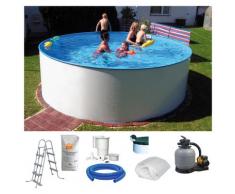 Clear Pool Rundpool (Set) weiß Swimmingpools Pools Planschbecken Garten Balkon
