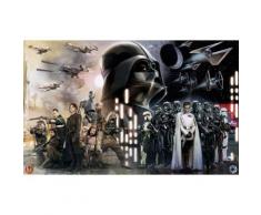 Vliestapete Star Wars Collage Komar Comic, bunt, bunt