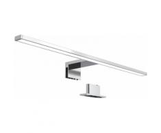 B.K.Licht Spiegelleuchte Carina, LED-Board, Neutralweiß, LED Badezimmer Beleuchtung Bad Spiegel-Leuchte Aufbau-Lampe IP44 Schminklicht silberfarben LED-Lampen LED-Leuchten SOFORT LIEFERBARE Lampen Leuchten