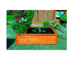 promadino Hochteich, inkl. Solarpumpe braun Hochteich Teichbecken Teiche Garten Balkon