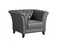 Max Winzer Chesterfield-Sessel New Castle grau Sessel Hocker SOFORT LIEFERBARE Möbel