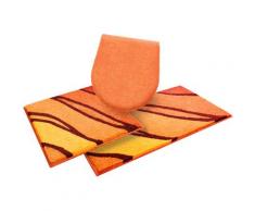 GRUND exklusiv Badematte Belize, Höhe 20 mm, schnell trocknend, weiche Haptik orange Badematten