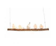 KARE Design Pendelleuchte Vögel, natur, Neutral, natur/weiß