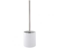 axentia WC-Garnitur Bianco, 2 St., aus Edelstahl, Steingut weiß WC-Zubehör Badaccessoires Badmöbel