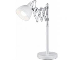 TRIO Leuchten Schreibtischlampe SCISSOR, weiß, weiß