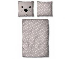 Kinderbettwäsche Bear Lüttenhütt, grau, taupe
