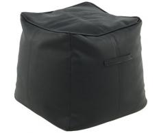 Kayoom Sitzwürfel Pouf Travis 825, allergikerfreundlich schwarz Sitzkissen Hocker
