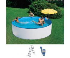 SUMMER FUN Rundpool (Set) weiß Swimmingpools Pools Planschbecken Garten Balkon