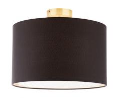 Brilliant Leuchten Deckenleuchten, E27, Clarie Deckenleuchte 40cm messing gebürstet/schwarz goldfarben Deckenleuchten SOFORT LIEFERBARE Lampen
