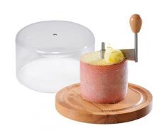 KESPER for kitchen & home Käsebrett Bambus Edelstahl Kunststoff, beige, natur