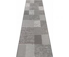 Läufer Agen ELLE Decor rechteckig Höhe 3 mm maschinell gewebt, grau, grau-creme