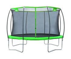 Gartentrampolin 57122 Superstar 2.0, Ø 366 cm, mit Netz grün Kinder Ab 6-8 Jahren Altersempfehlung