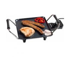 bestron Teppanyakigrill elektrische Planchaplatte, mit Antihaftbeschichtung, Schwarz schwarz Elektrogrills Grill Haushaltsgeräte Tischgrill