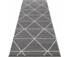 DELAVITA Läufer Morten, rechteckig, 17 mm Höhe, kurzer weicher Flor grau Teppichläufer Bettumrandungen Teppiche