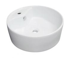 CORNAT Aufsatzwaschbecken Tomar, Breite 45 cm weiß Waschbecken Bad Sanitär Waschtische