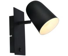 Brilliant Leuchten LED Wandleuchte, E14, Ayr Wandspot Schalter schwarz matt Wandleuchten Lampen Wandleuchte