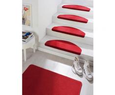 Stufenmatte Fancy HANSE Home stufenförmig Höhe 7 mm maschinell getuftet, rot, rot