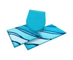 GRUND exklusiv Badematte Belize, Höhe 20 mm, schnell trocknend, weiche Haptik blau Badematten