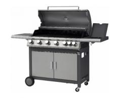 Tepro Gasgrill Highview, B/T/H: 166/57/115 cm silberfarben Gasgrills Grill Haushaltsgeräte