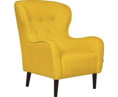 furninova Ohrensessel Ellen, gemütlicher mit attraktiver Knopfapplikation im Landhausstil gelb Sessel und Hocker Sofas Couches