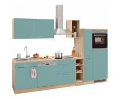 OPTIFIT Küchenzeile Kalmar, mit E-Geräten, Breite 300 cm EEK B grün Küchenzeilen Geräten -blöcke Küchenmöbel Arbeitsmöbel-Sets