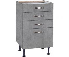 OPTIFIT Unterschrank Cara, Breite 50 cm, mit Vollauszügen und Soft-Close-Funktion grau Unterschränke Küchenschränke Küchenmöbel