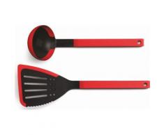 WOLL Kochbesteck-Set cook it, (2-tlg.) rot Kochbesteck-Sets Kochen Backen Haushaltswaren