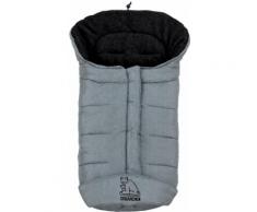 Heitmann Felle Fußsack Eisbärchen - Winter-Fußsack, mit Fleecefutter, Mumienform möglich, warm und weich, waschbar grau Kinder Zubehör für Kinderwagen Buggies