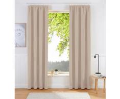 my home Verdunkelungsvorhang Sola, Breite 130 cm und 270 beige Wohnzimmergardinen Gardinen nach Räumen Vorhänge