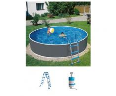 MyPool Rundpool Standard, (Set), 3-tlg., ØxH: 300x90 cm grau Swimmingpools Pools Planschbecken Garten Balkon