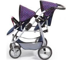 Bayer Puppen-Zwillingsbuggy blau/Einhorn dunkelblau, pink, weiß Kinder Ab 3-5 Jahren Altersempfehlung