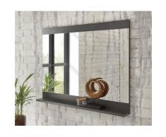 Home affaire Wandspiegel BROOKLYN, in dekorativer Rahmenoptik grau Schlafzimmeraccessoires Schlafzimmer Landhaus Charme