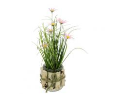 I.GE.A. Kunstblume Margeriten im Gras, (2 St.), 3er Set rosa Künstliche Zimmerpflanzen Kunstpflanzen Wohnaccessoires