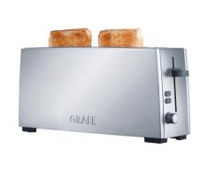 Graef Toaster Langschlitztoaster TO 90, silber, 880 Watt silberfarben 1-Scheiben-Toaster Haushaltsgeräte