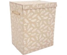 Franz Müller Flechtwaren Wäschebox TexBox (1 Stück) beige Wäschetonnen Wäschekörbe Wäschetruhen Badmöbel Wäschesammler